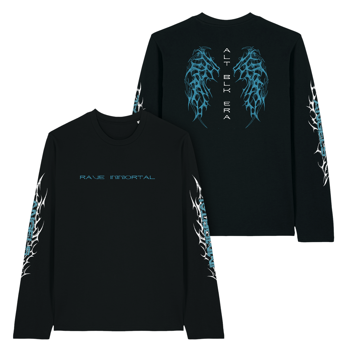 Rave Immortal Black Longsleeve Tee
