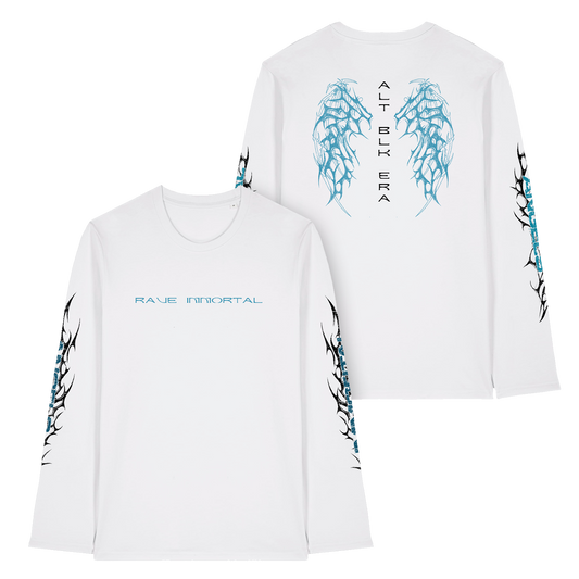 Rave Immortal White Longsleeve Tee